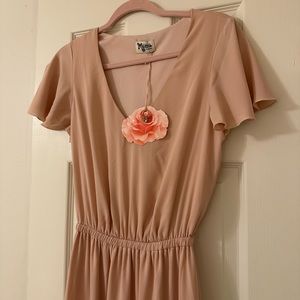 Show Me Your Mumu Chiffon Maxi Dress - light pink